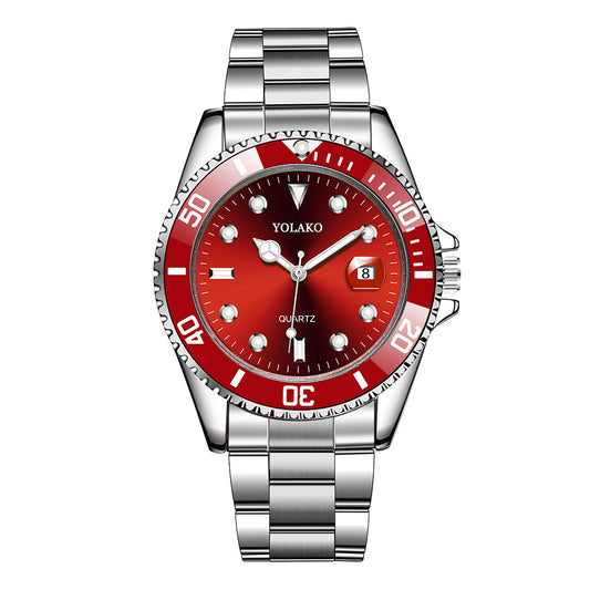 Crimson Valor Timepiece - Daring Refined Unforgettable